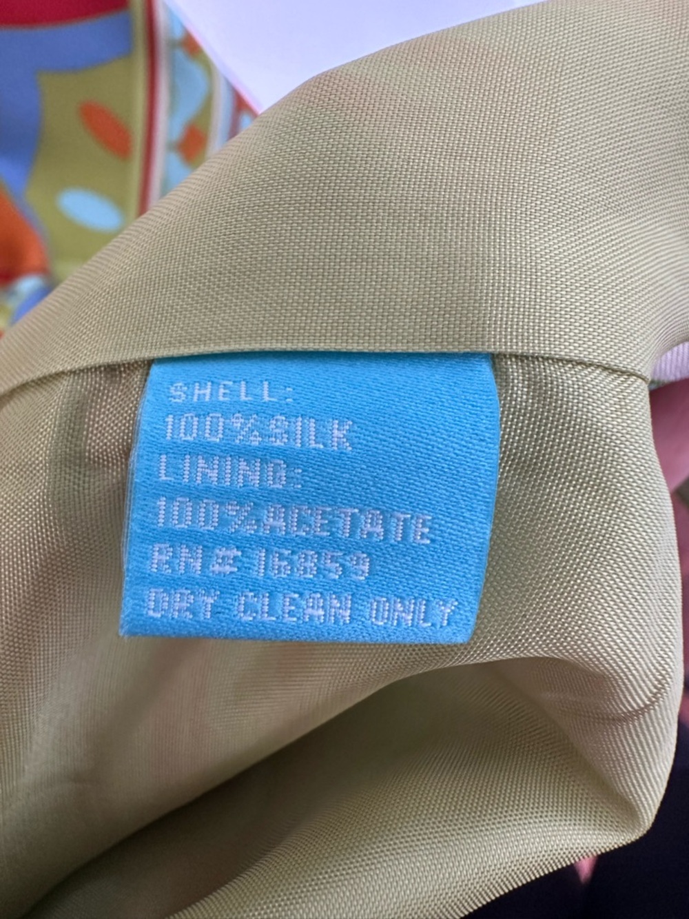 J. McLaughlin Multicolor Psychedelic Silk Mini Dress — Lime, Orange, Blue, Red - Picture 8 of 8